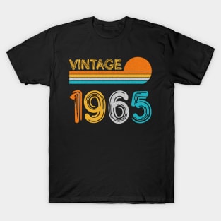 Vintage 1965 Happy 58th Birthday Retro T-Shirt